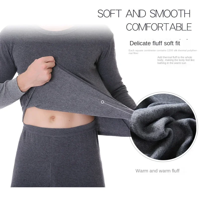 Winter Fleece Thermal Underwear Suit Men Underwear Winter Men's Underwears Fleece Thermal Underwear Set Long Johns Termo Clothes