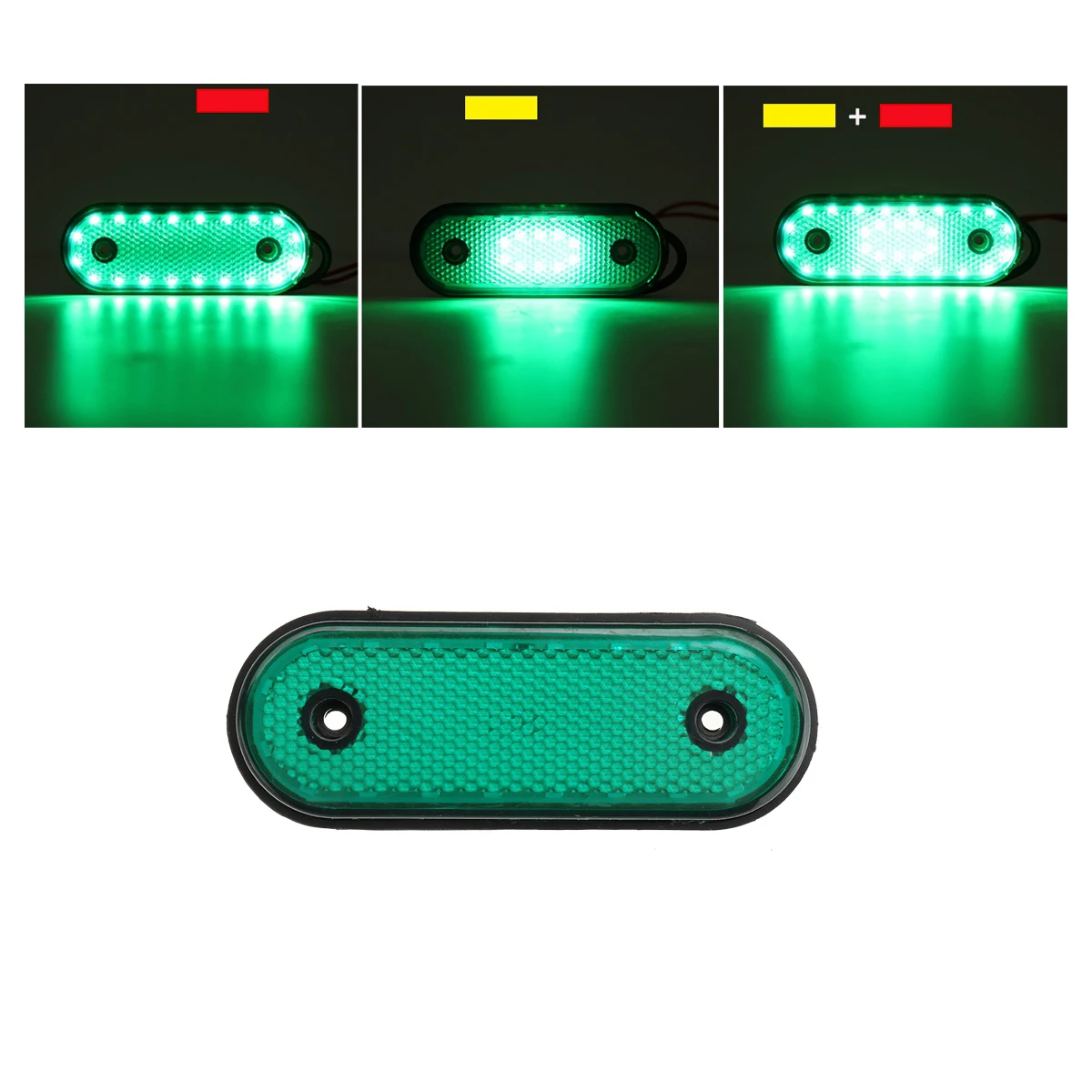 ตัวเลือกสินค้า โคมไฟด้านข้างกันน้ำ 30 LED สำหรับรถบรรทุกและรถพ่วง DC24V