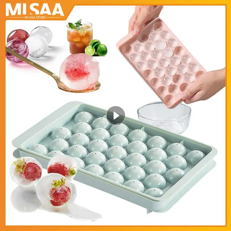 33 Ice Boll Hockey Pp Stampo Frozen Whisky Ball Ghiacciolo Ice Cube Tray Box Stampi In Silicone Per Uso Alimentare Per Utensili Da Cucina Da Cucina