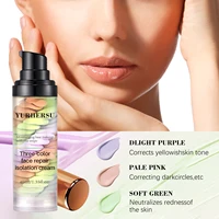 Crème anti-cernes à libération de presse à trois couleurs, crème éclaircissante pour base du visage, maquillage isolé 2