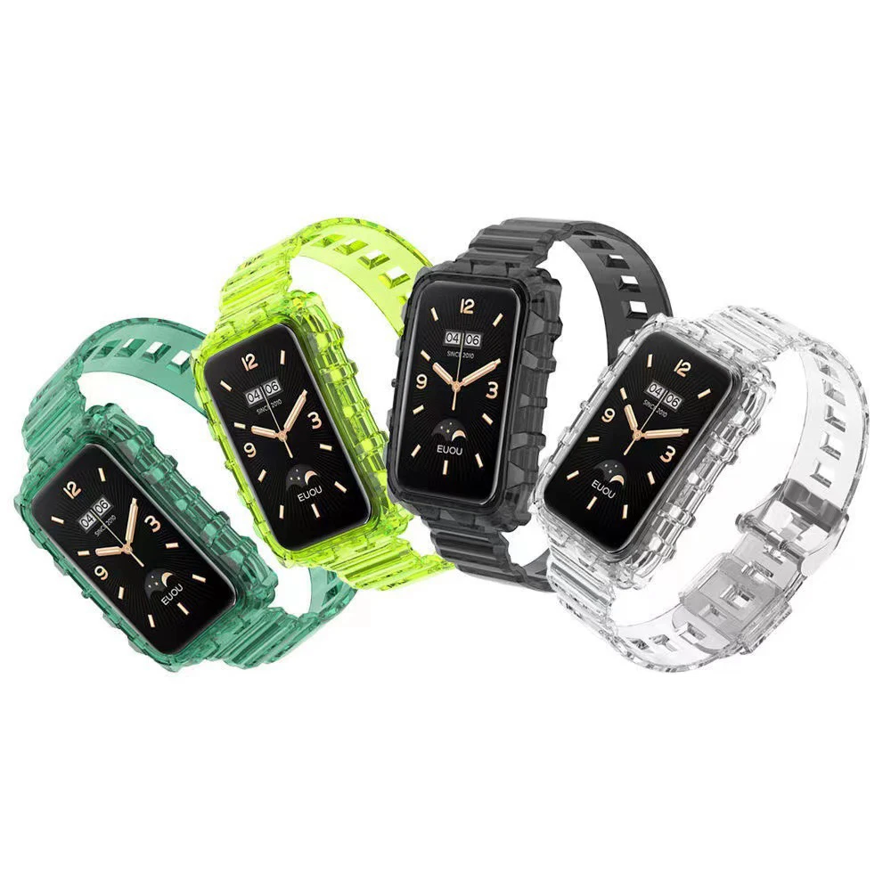 Transparent Strap For Xiaomi Mi Band 7 pro Soft Silicone Replacement Wristband TPU Bracelet Xiomi miband 7pro Watchband Correa