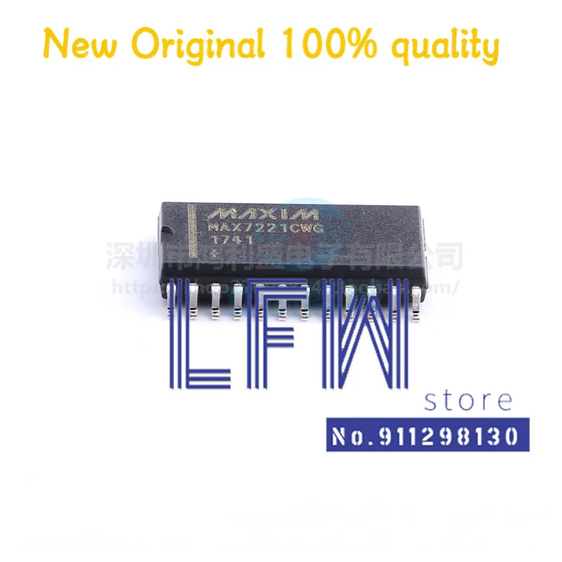 

5pcs/lot MAX7221CWG+T MAX7221CWG MAX7221 SOP24 Chipset 100% New&Original In Stock
