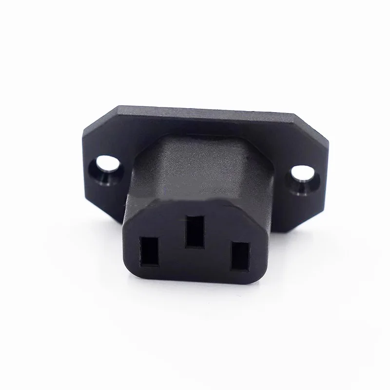 5PCS/LOT LZ-F-10 Power supply socket with ear lighting C13 socket CCC KC certified