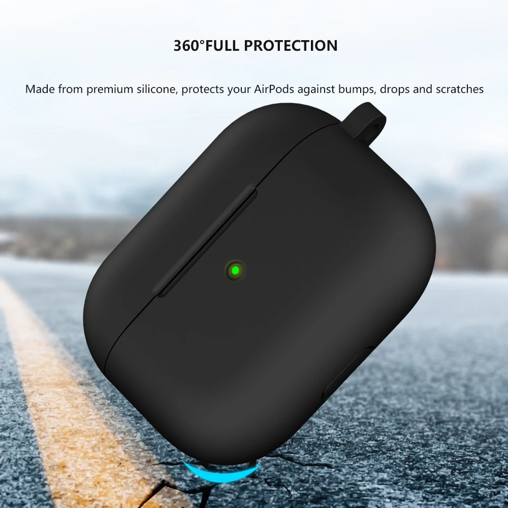 Silicone Cover Case For apple Airpods Pro Case hook Bluetooth Case for airpod pro For Air Pods Pro 1 Earphones Accessories skin