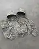 Vintage Camo Hoodie Sweatpants Two Piece Set Y2K Sportswear Mens Camouflage Lettering Graphic Oversized Sweatshirt Casual Pants 1