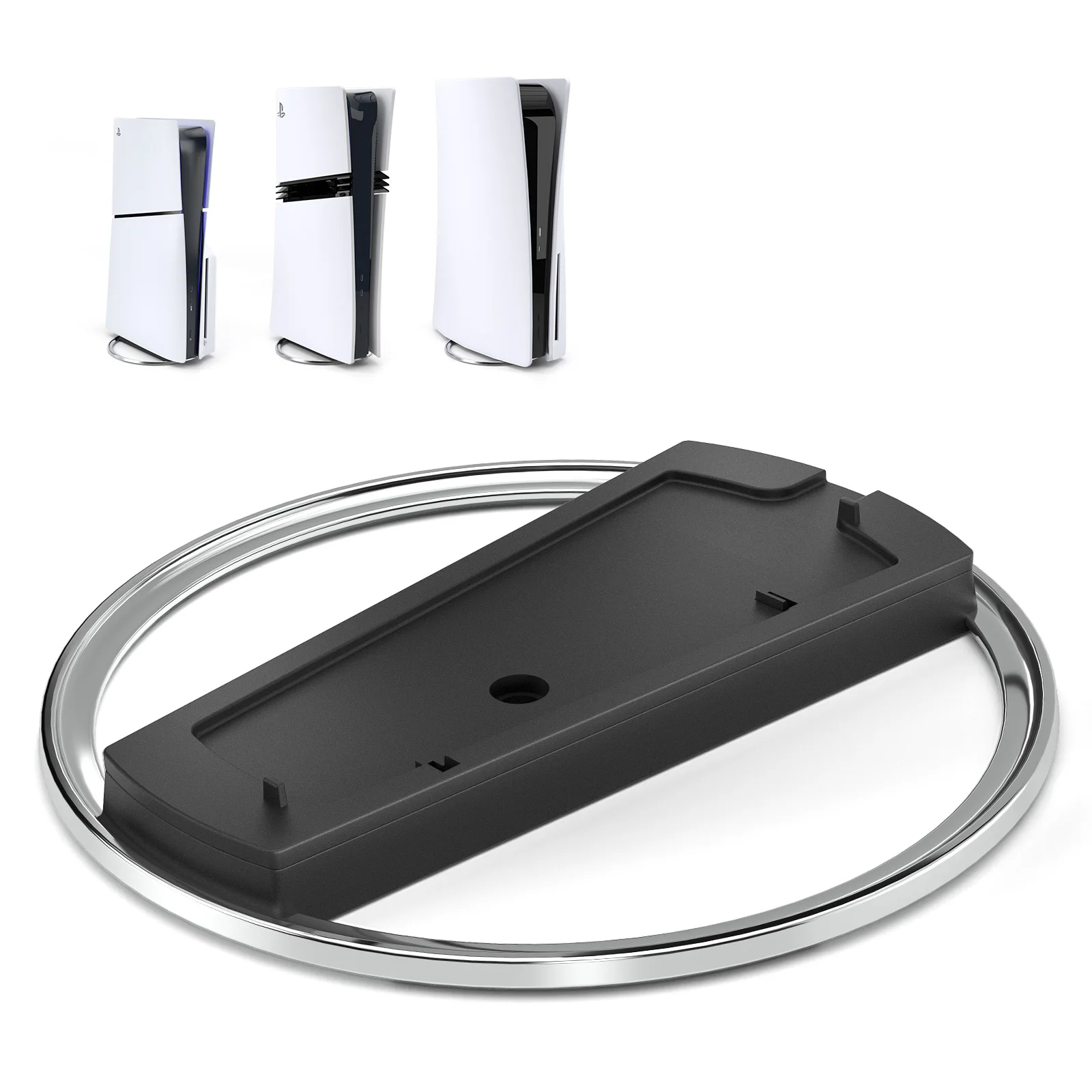 Portable Metal Vertical Stand for PS5 Slim/Pro Digital Disk Version thumbnail 2