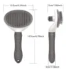 Dog Brush Cat Comb Pet Self Cleaning Hair Remover Brush For Dogs Cats Puppy Kitten Grooming Tools Dog Dematting Comb 6