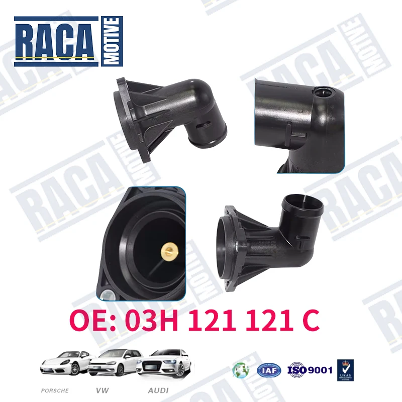 For VW Touarey Phaeton Audi Q7 Porsche Cayenne 3.6L 2007 2008 2009 2010 Engine Cooling Thermostat Housing 03H121121C