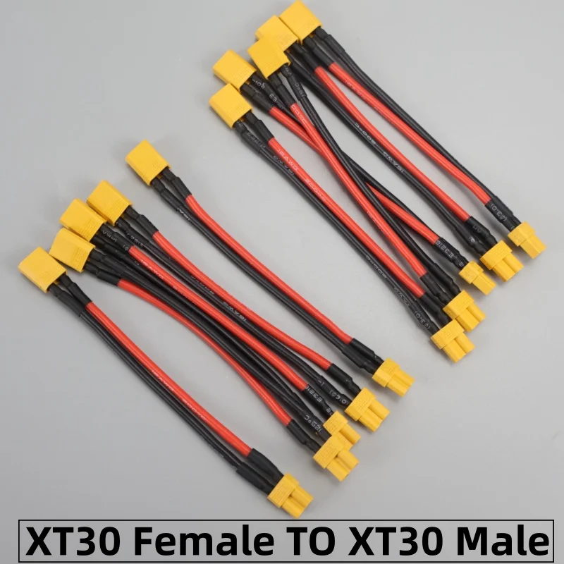 Câble Extension XT30 Mâle-Femelle 16AWG Silicone pour Drone FPV RC