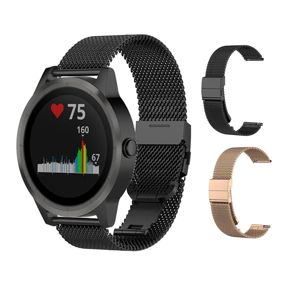 

Garmin VivoActive 3 / Move / Forerunner (20 мм) браслет из нержавеющей стали, черный