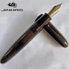 1 PCS JINHAO 9019 Screw off Cap Transparent Black Business Writing Calligraphy Pen with Big Converter 4