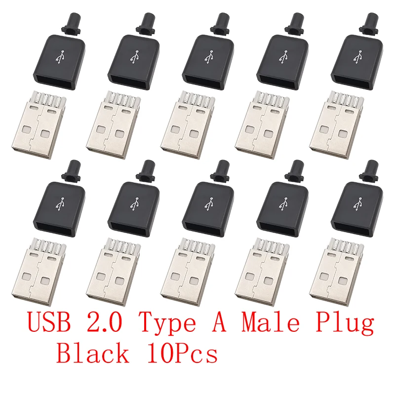 Black USB Male