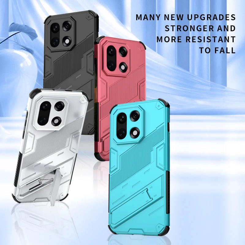 Shockproof Anti-Knock Armor Phone Case with Holder & Full Back Cover
