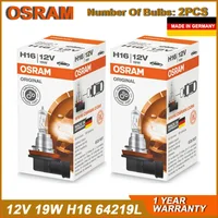 OSRAM H16 PGJ19-3 3200K 64219 Original Line Headlight 12V 19W Fog Light Car Halogen Standard Bulbs ECE Made in Germany 1