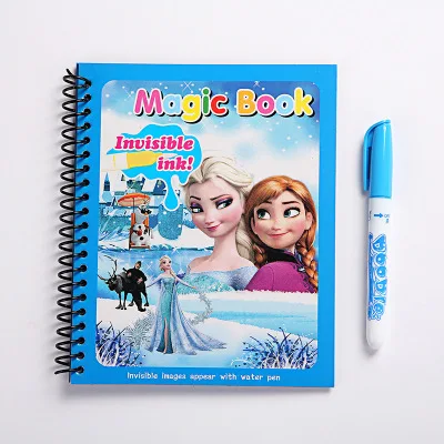 

Original Frozen Elsa Water Painting Drawing Book Toys Graffiti Anime Action Figure Watercolour Magic Book for Children Birthday
