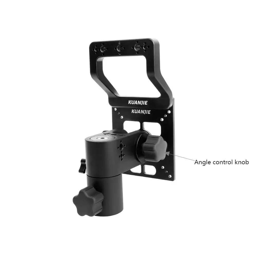 Tripod Leveling Base Selens Display Quick Mounting Plate Base Adjustable 180 Degree Rotation Universal Base Detachable Bracket for Photography Studio