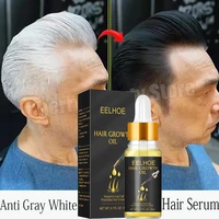 Anti Gray White Hair Serum Liquid White To Black Natural Color Repair Nourish Scalp Products Anti Loss Hairs Care For Men Women