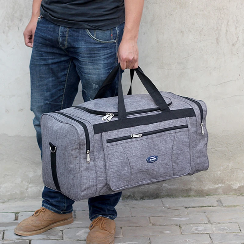Large Waterproof Oxford Duffle Bag - Mens Travel Hand Luggage