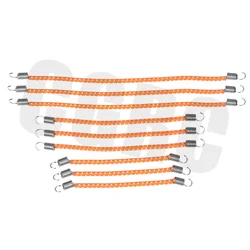 9-Piece RC Car Roof Luggage Rack with Nylon Elastic Rope (Orange)