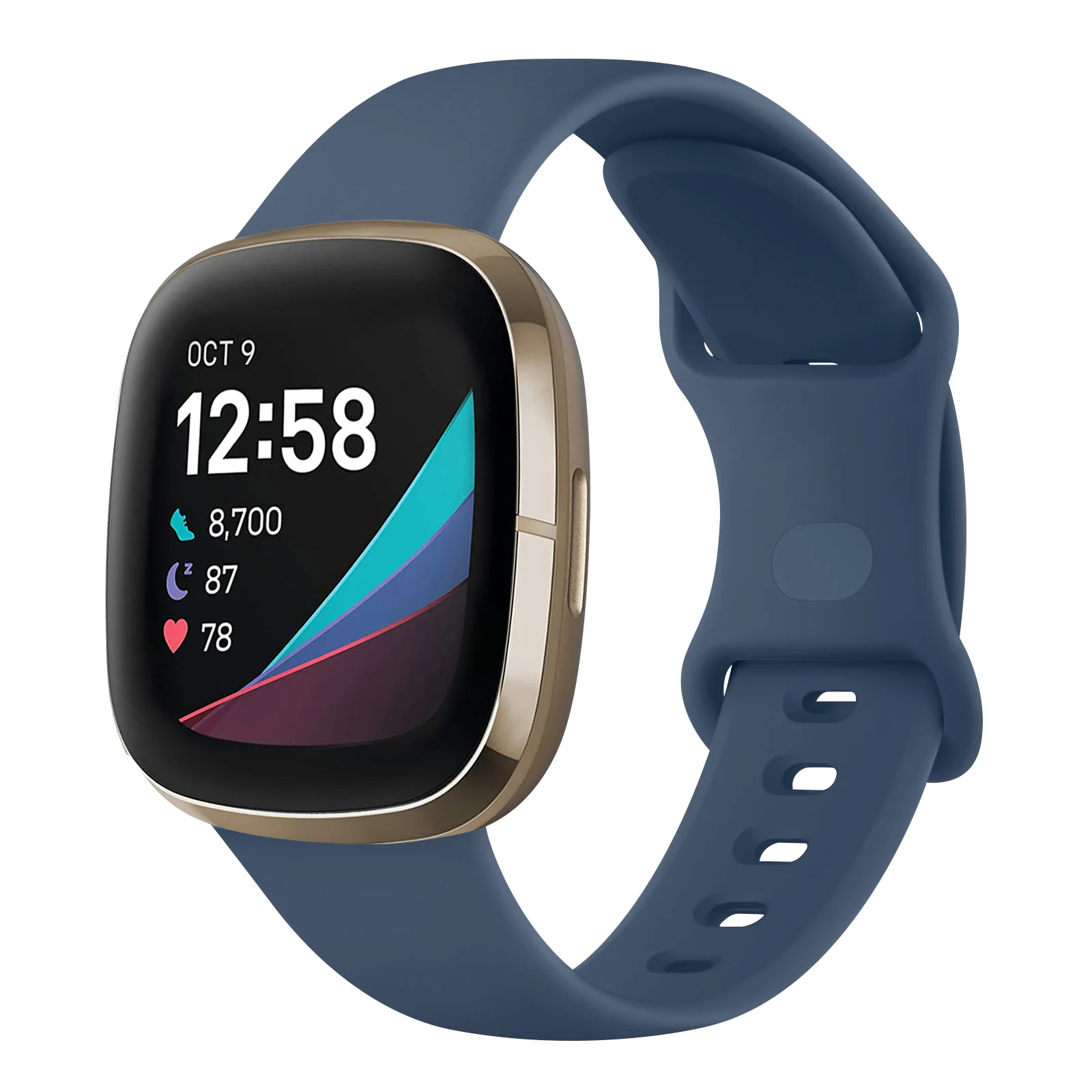 Silicone Smartwatch Strap - Adjustable Wristband Bracelet