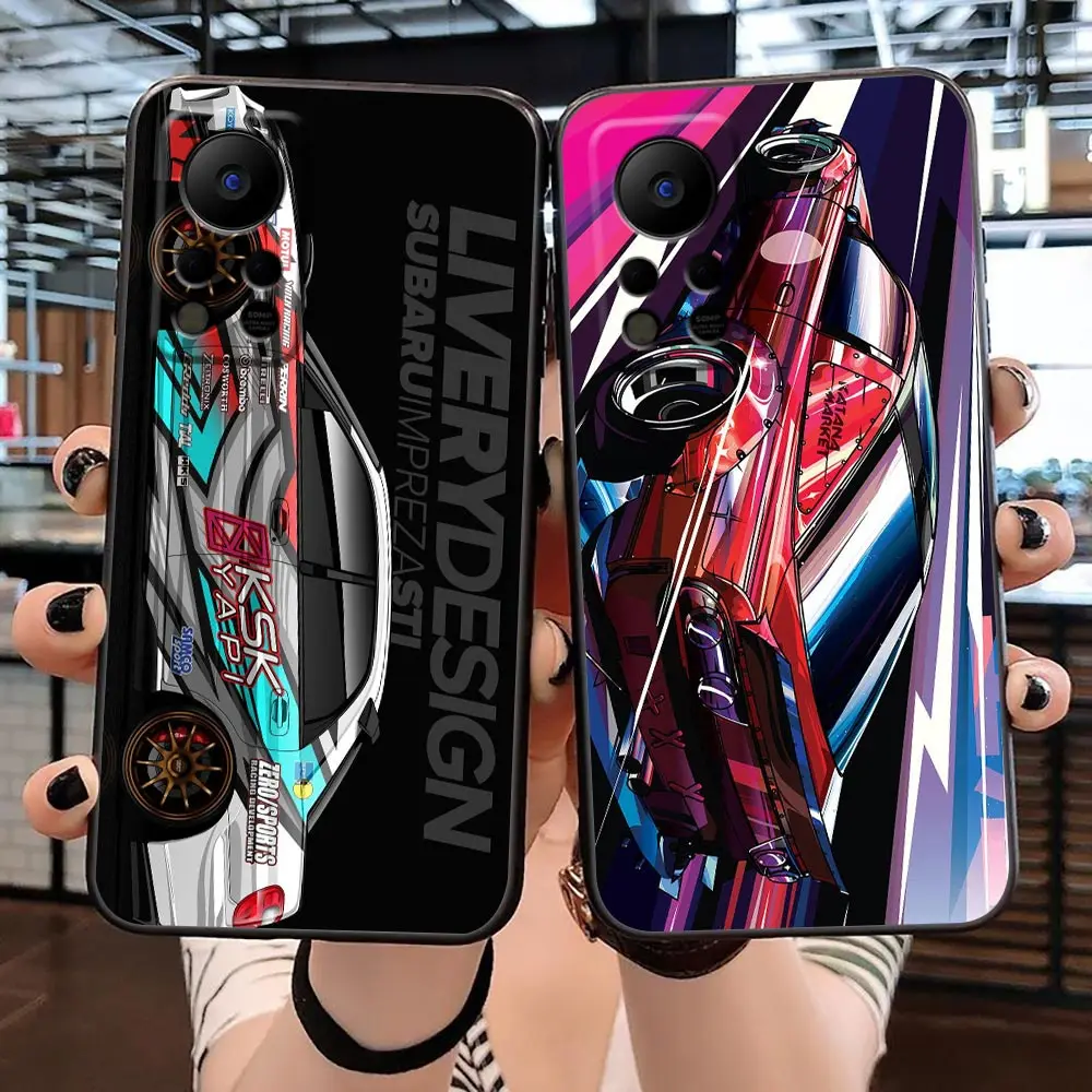 

Tokyo Sports Car JDM Drift Funda Case For Infinix TECNO SPARK 7 6 Go 5 HOT 20 20I 20S 12 12I 11 11S 10 10I 10S 8 9 Case Shell