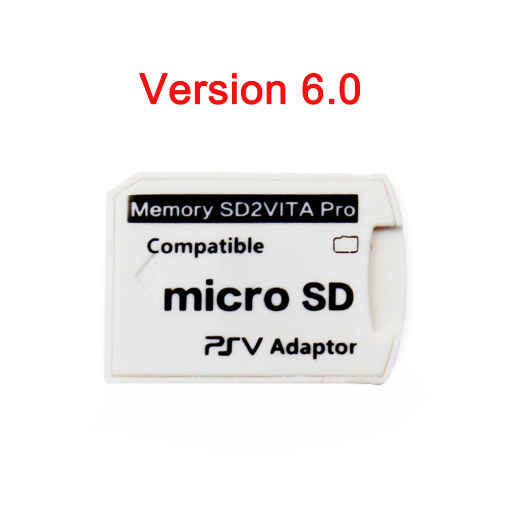 Versione 6.0 Sd2Vita Per Ps Vita Memory Tf Card Per Scheda Di Gioco Psvita Adattatore Ps V 1000/2000 3.60 System Micro Sdcard Nuovo