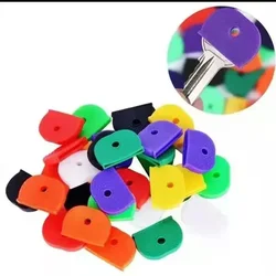 Vibrant Pink Rubber Key Covers - Soft Key Cap Toppers & Colorful Keyring Accessories - 10pcs (A)
