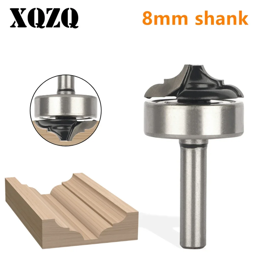 8mm Schaft Klassische Bit mit Bodenlager Router Bit Hartmetall Cutter Holz Fräser für Holz Bit Werkzeuge