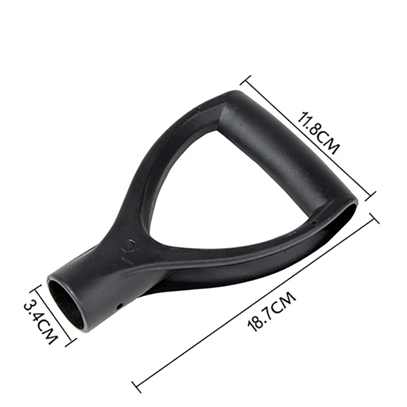 D/Tshaped steel shovel handle Black Plastic Shovel Grip Handle