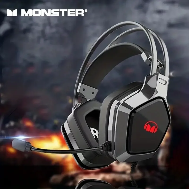 

Оригинальные Игровые наушники Monster N1 N1S 3,5 мм/USB, наушники с долгим сроком службы, наушники с низкой задержкой, наушники-вкладыши с шумоподавлением, Новинка