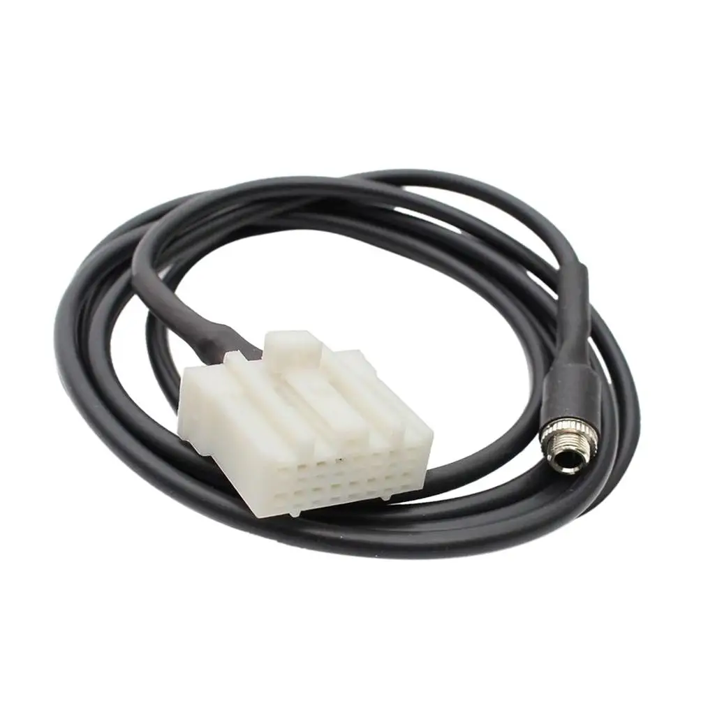 자동차 3.5mm 오디오 케이블 어댑터 AUX 입력 라디오 플러그 구리 마쓰다 3 6 RX8 MX-5 스테레오 업그레이드용