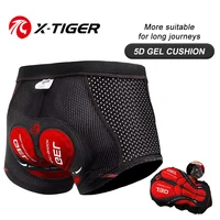 X-TIGER Men's Cycling Underwear Shorts 5D Gel Pad Breathable Non-Slip Bike Shorts Bike Underpant MTB Road Bike Riding Shorts 1