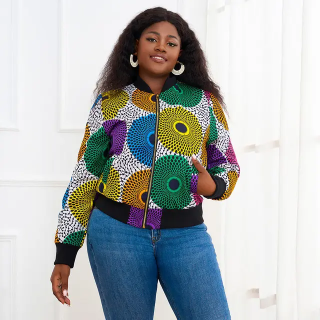 Kevwe Long Sleeve Print Jacket