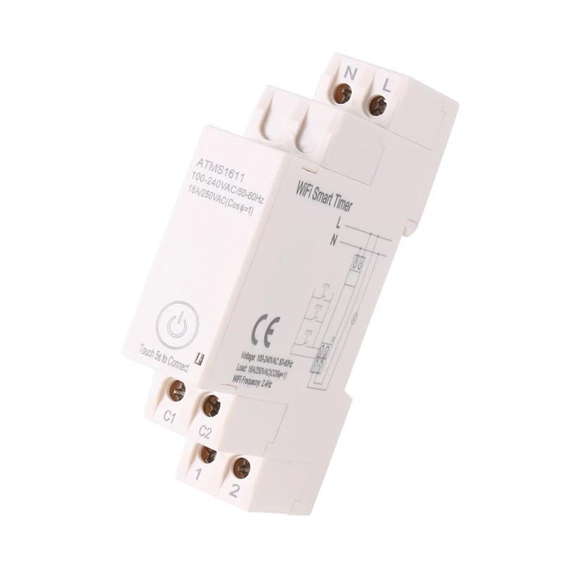 

1 PCS ATMS161 WIFI Smart Timer & Electricity Meter TUYA APP Timer Switch 100-240VAC 250VAC