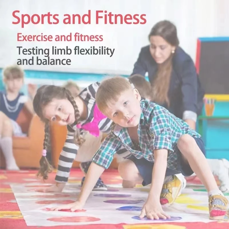 1 Set Twist Game Funny Kid Family Body Twist Move Mat Board Game Party Fun Board Games Party Game Family Game - Image 3