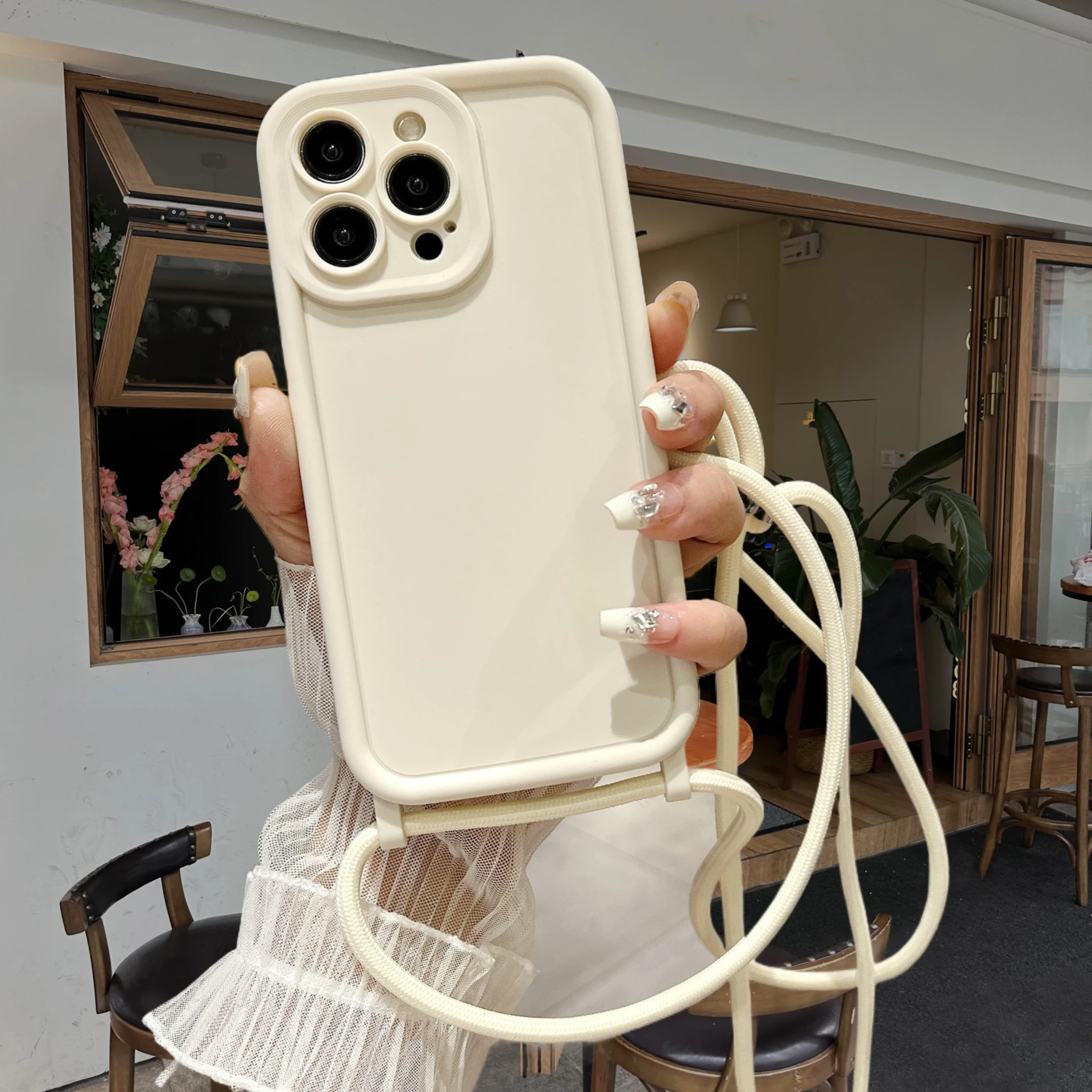 Crossbody Soft Phone Case with Adjustable Lanyard Strap