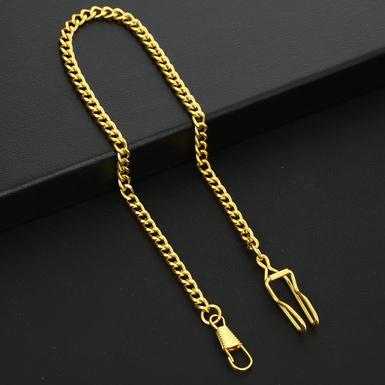 Elegant Multicolor Stainless Steel Pocket Watch Chain
