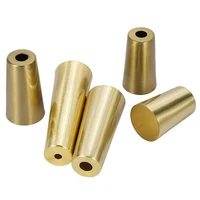 Furniture Leg Cover Foot Solid Copper Tip Brushed Brass Table Chair Cylinder/Cone Cap Protect Decor Bottom Safe Pad 5