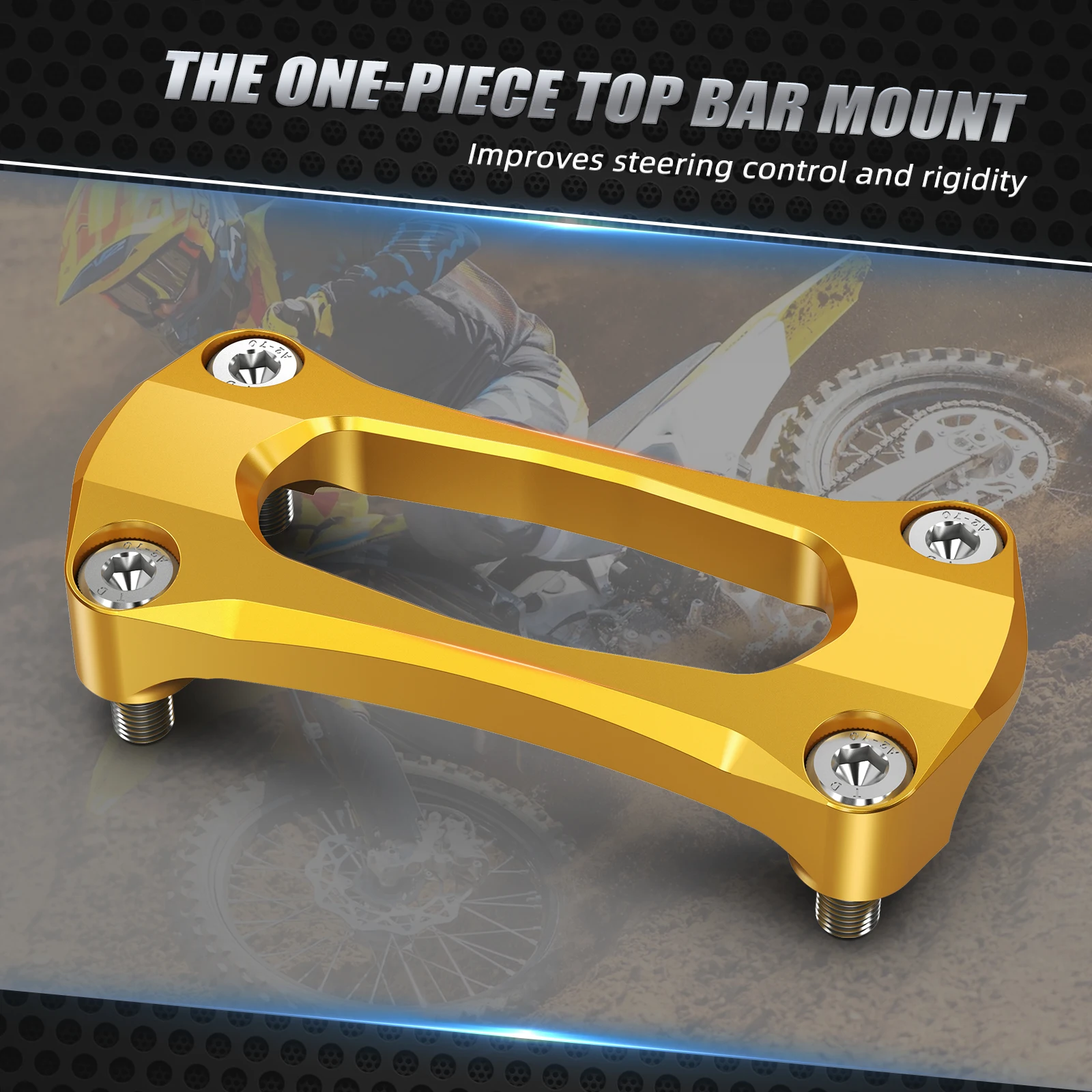 Für Suzuki RMZ250 RMZ450 2007-2019 RM125 RM250 2006-2008 RMX450Z 2010-2017 NICECNC 28MM Lenker Stabilisator montieren Riser Klemme – Detail 5
