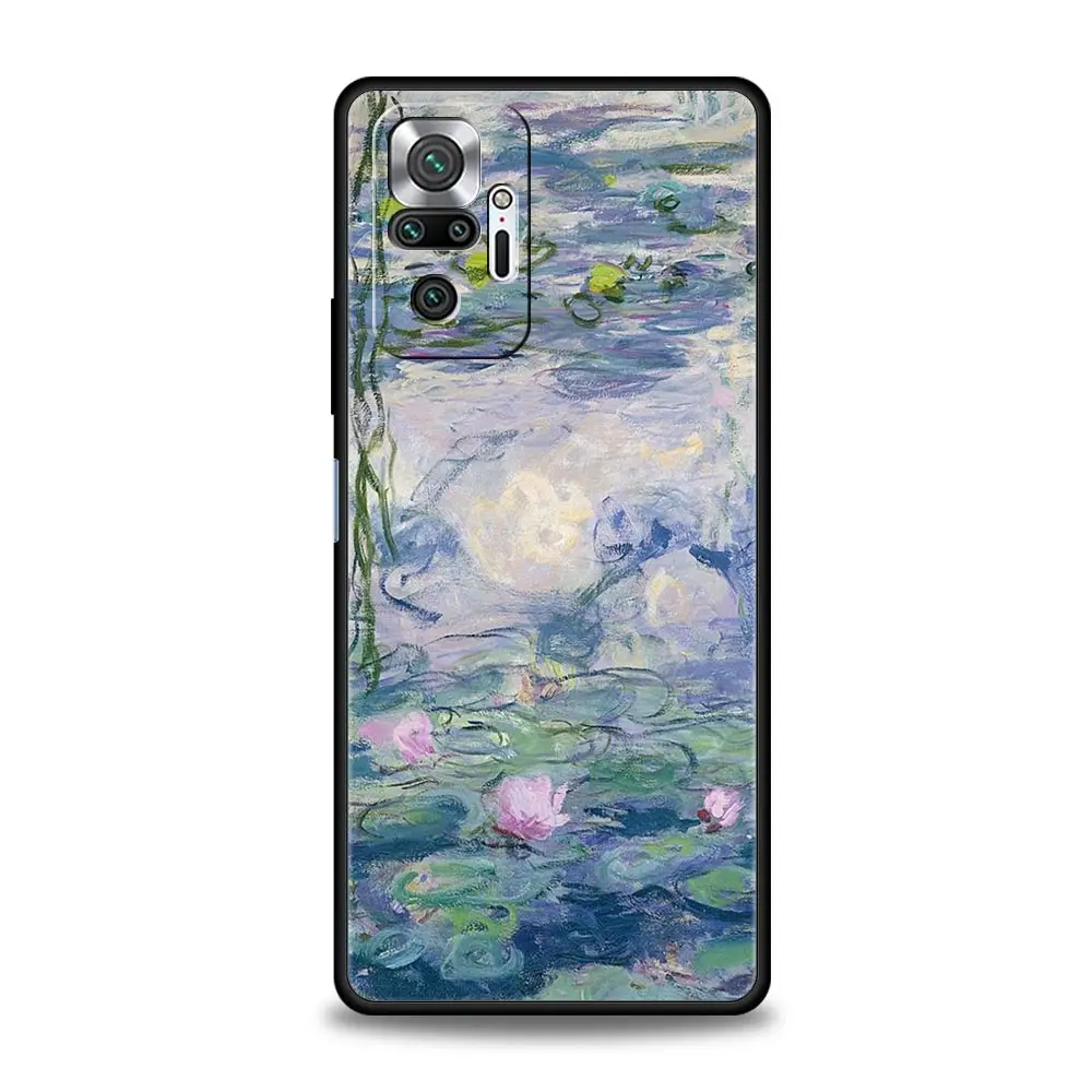 Claude Monet Impressionist Art Phone Case - Elegant Black Cover