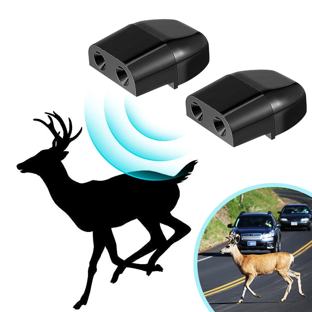 

2Pcs Deer Warning Whistles Device Portable Deer Repelling Whistles Mini Car Safety Deer Whistle Weather-Resistant Animal Alert