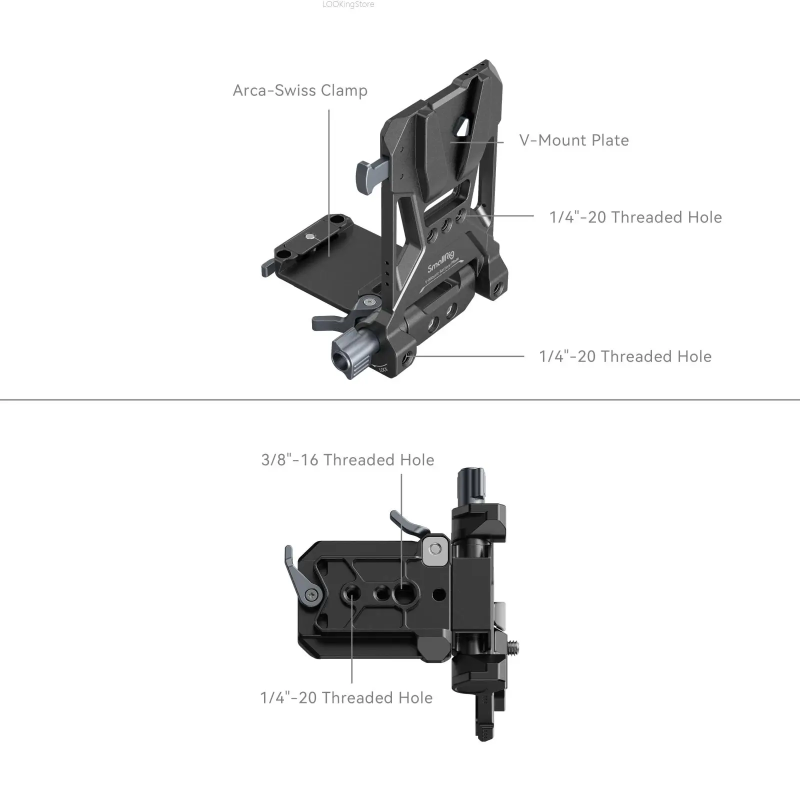 SmallRig VB50 VB99 VB155 미니 V 마운트 배터리 4505용 미러리스 DSLR 카메라용 SmallRig V-마운트 배터리 마운트 플레이트