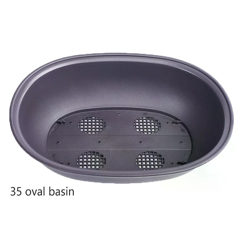 Vibrant Imitation Purple Clay Flowerpots - Rectangular and Square Planters with Trays