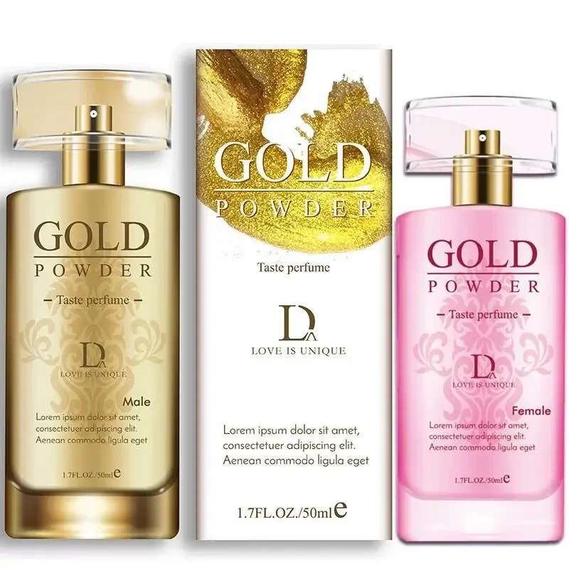 29.5Ml/50Ml Duai Gold Powder Gusto Flirtare Profumo Per Uomini E Donne Coppie Profumo Del Sesso Spray Per Il Corpo