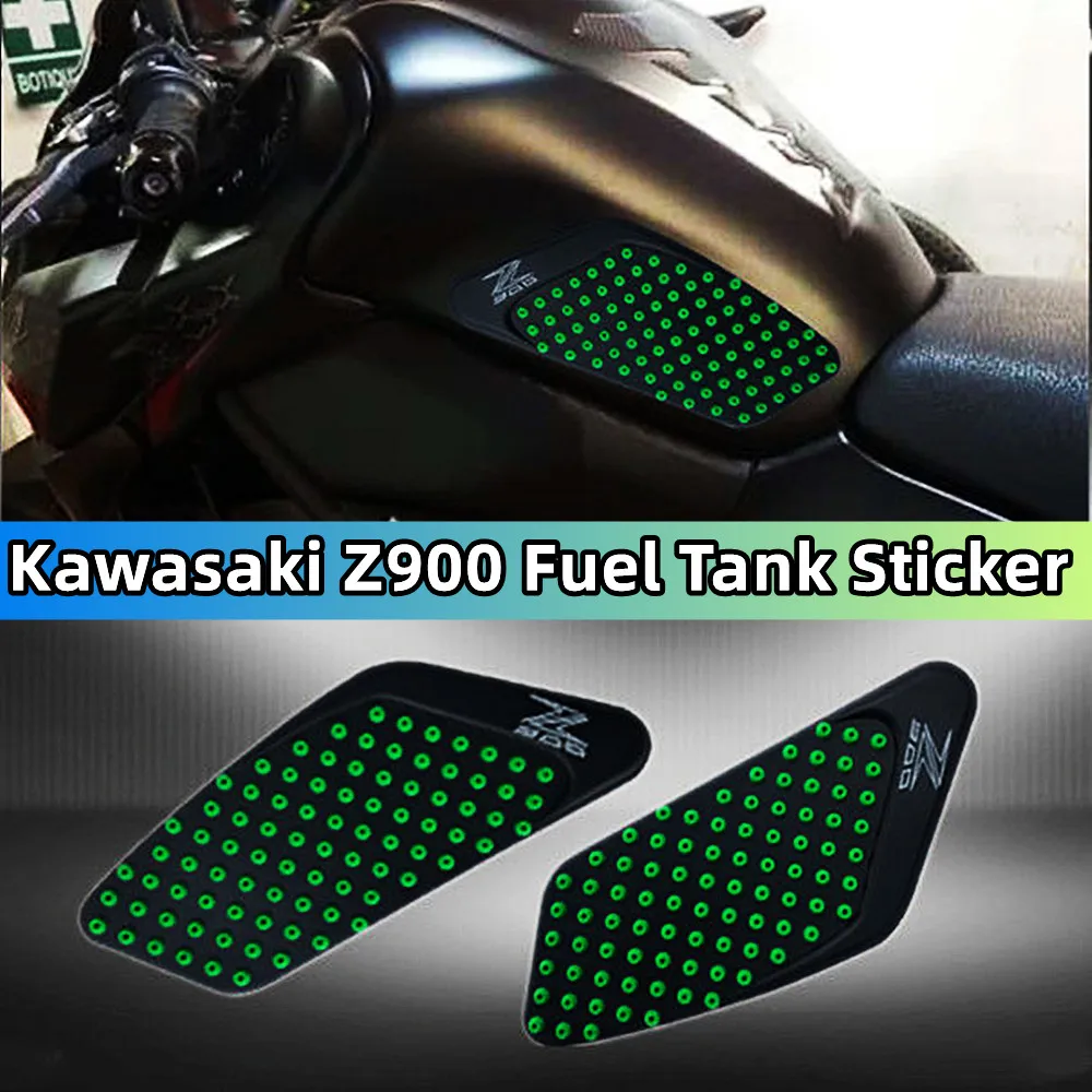 Suitable for Kawasaki Z900 Anti-slip Fuel Tank Protection Motorcycle Decoration Modification Accessories Motorcycle Sticker abs environmental protection material led dual digital thermometer voltmeter suitable for automotive truck rv boat bus