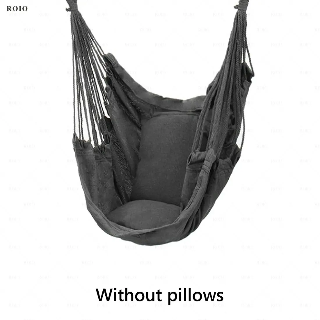 Outdoor Hammock Swing Chair Thicken Canvas Portable Relaxation Steady Seat Pillow Travel Camping