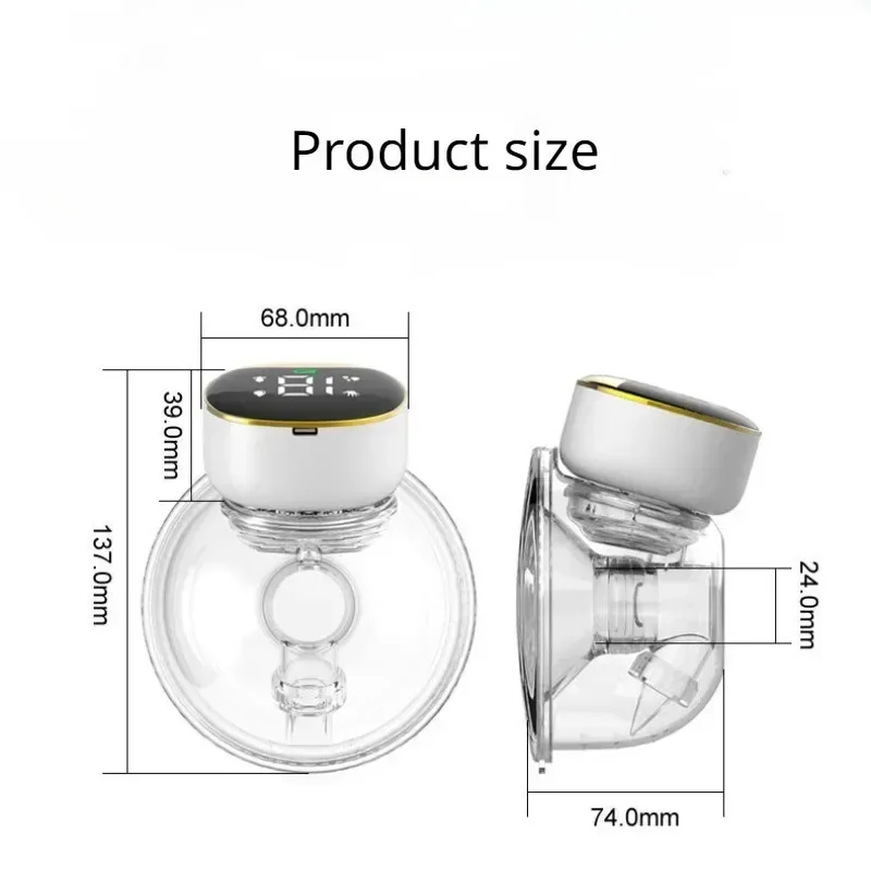 Wearable Breast Pump Double-sided Painless Electric Fully Automatic Integrated Breast Pump Hands-free and Portable Breastfeeding 2
