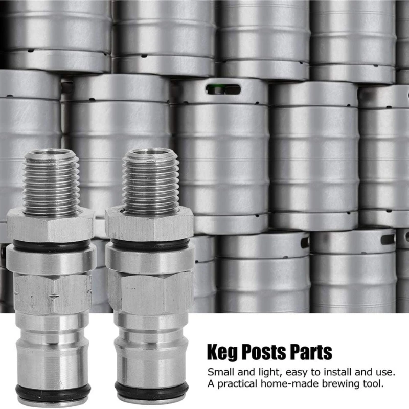 Pack of 2 Liquid Valves Easy to Install Ball Lock Posts Beer Equipment for Beer