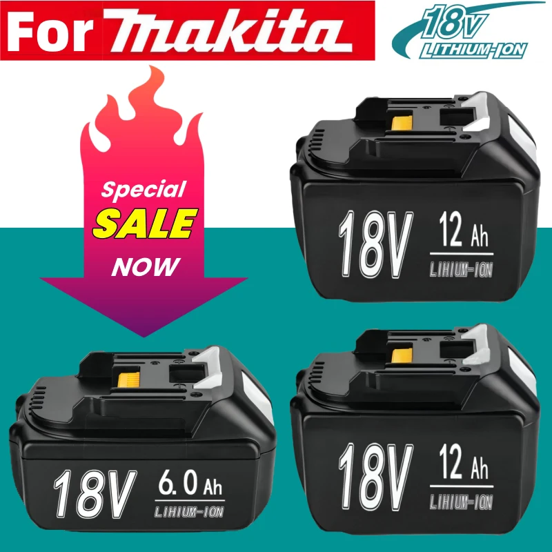 18V 12.0Ah Makita LED lithium ion replacement LXT BL1860B BL1860 BL1850 Makita rechargeable power tool battery rechargeable power tool battery