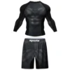 Cody Lundin Male Shirt + Pants Gym Set Men's MMA No Gi Jiu-Jitsu Brazilian Grappling Kickboxing Fitness Training Rash Guard Sets 3
